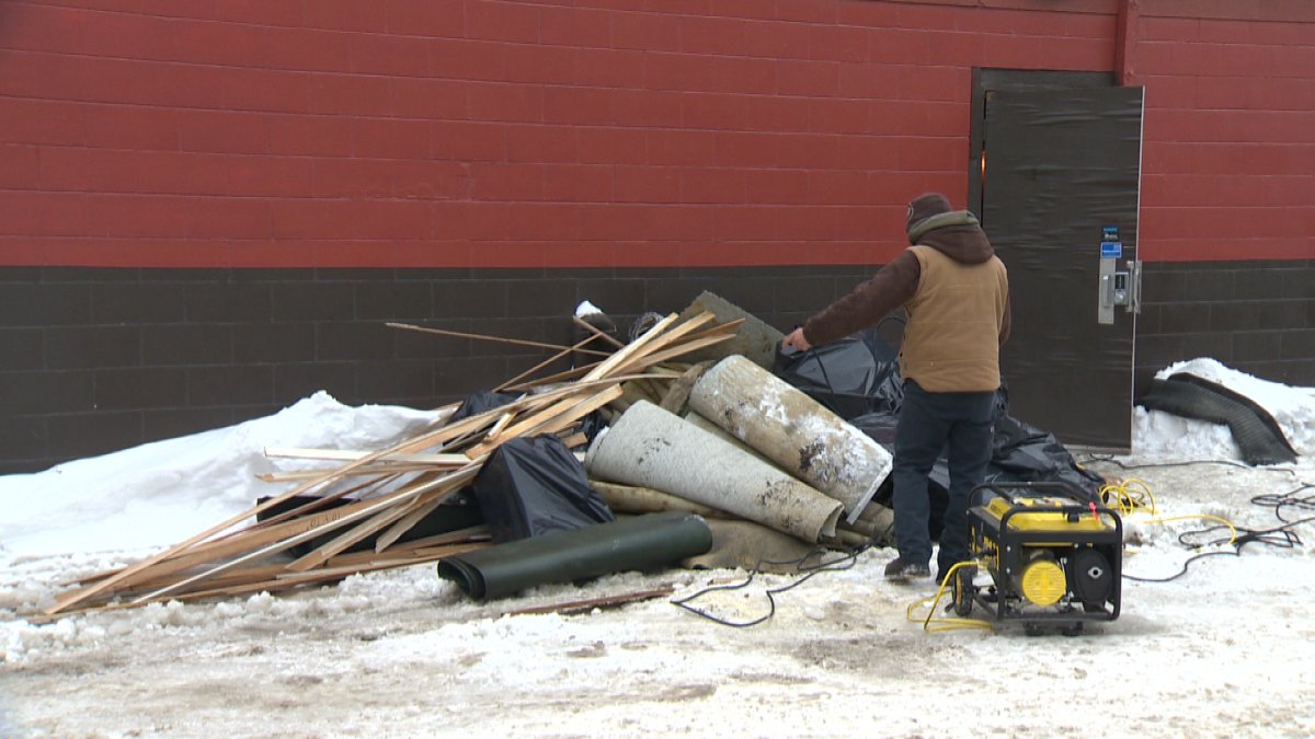 Owners of the Pandora Inn are cleaning up after a water main flooded the Transcona business on Friday.