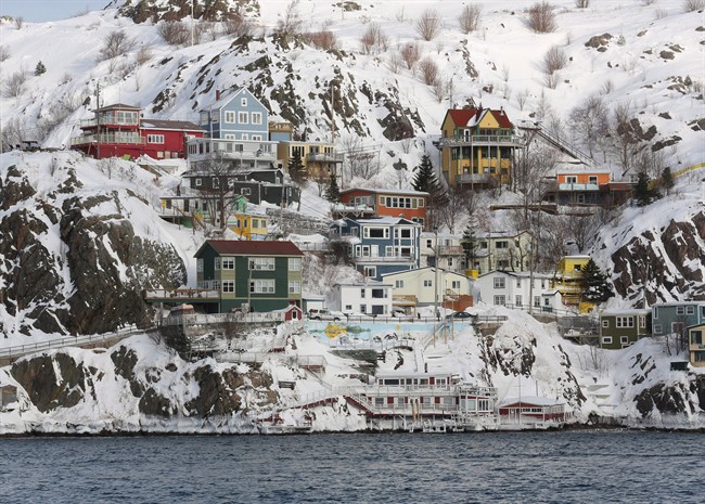 An overall view of the city after a winter storm hit St. John’s. N.L., Sunday, Jan.5, 2014.