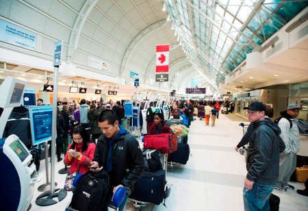 toronto pearson delays elkaim aaron canadian globalnews cancellations passengers flight