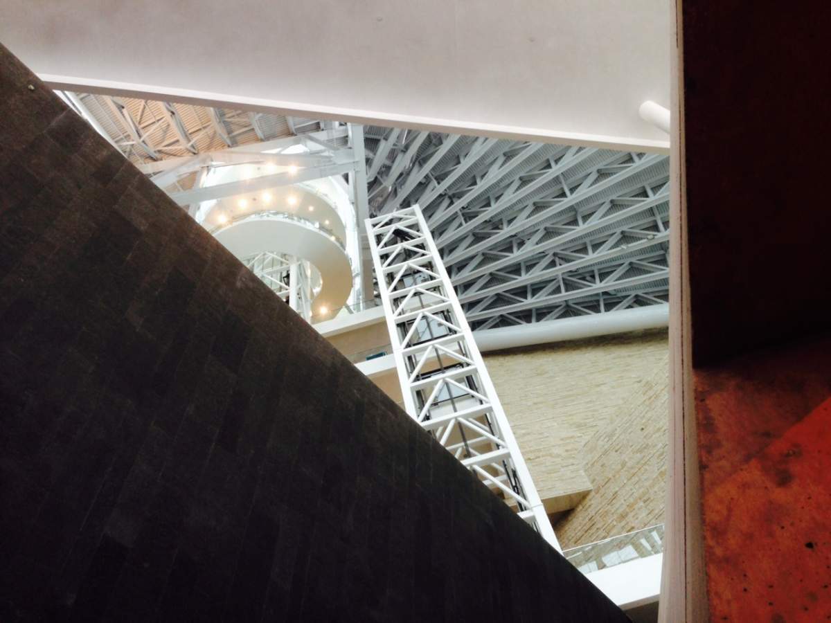 Officials gave media the final tour of the massive building’s completed interior on Friday, January 10, 2014.