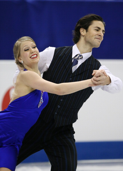 Kaitlyn Weaver and Andrew Poje of Canada compete in the ice dance short dance during day two of the ISU Grand Prix of Figure Skating Final 2013/2014 at Marine Messe Fukuoka on December 6, 2013 in Fukuoka, Japan.