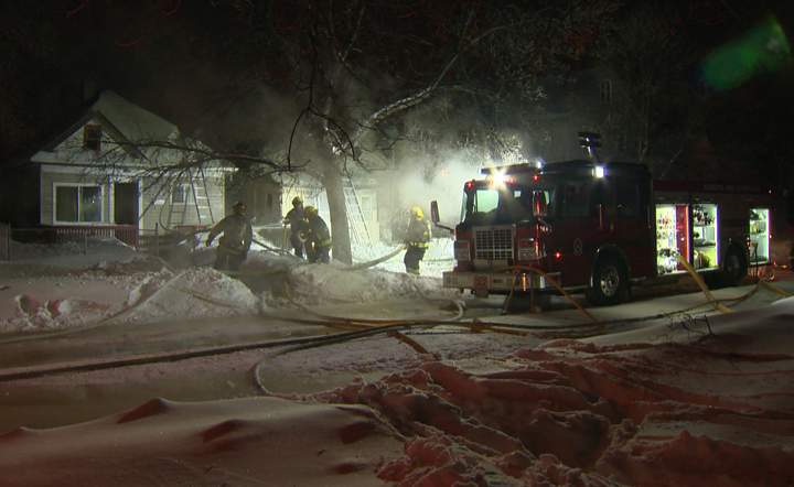 A fire on Pritchard Avenue overnight spread to the neighbouring home.