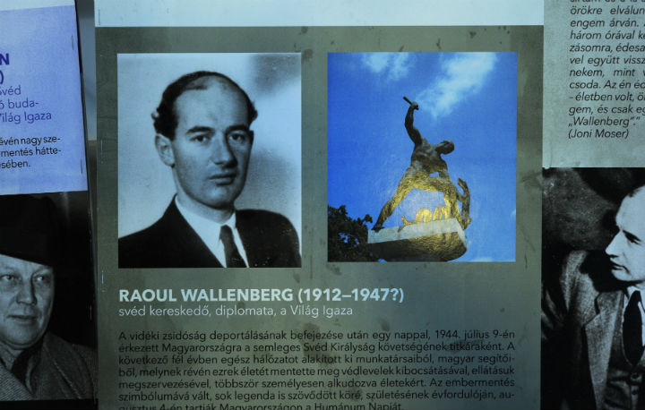A portrait of Swedish diplomat Raoul Wallenberg.