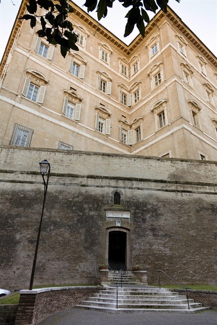 A picture taken Tuesday, Jan. 28, 2014 showing an exterior view of the offices of the Vatican bank IOR at the Vatican. 