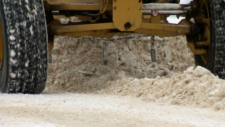 The City of Saskatoon will be plowing snow-covered residential streets to stop the stop the formation of ruts.