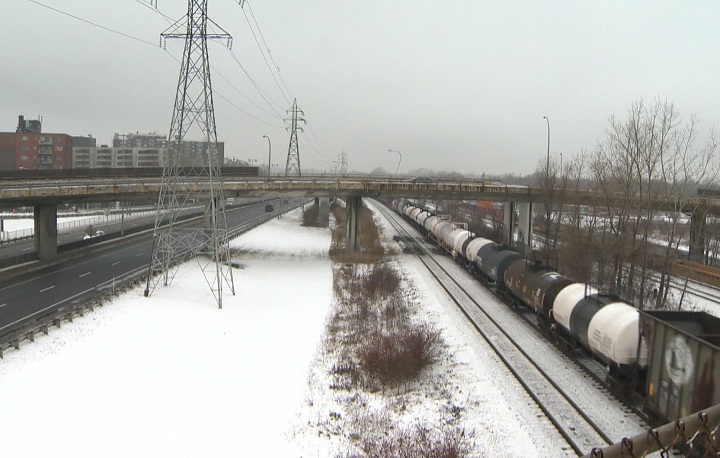 Sources Boulevard overpass in Montreal.