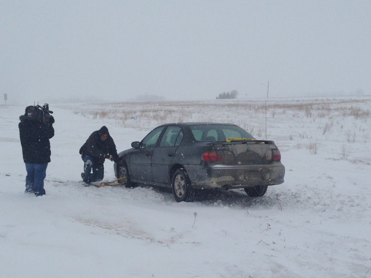 Marty Rempel with Steinbach Towing responded to 50 calls by noon. 