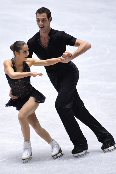 Paige Lawrence and Rudi Swiegers of Canada compete in the pair short program during day one of ISU Grand Prix of Figure Skating  2013/2014 NHK Trophy at Yoyogi National Gymnasium on November 8, 2013 in Tokyo, Japan.
