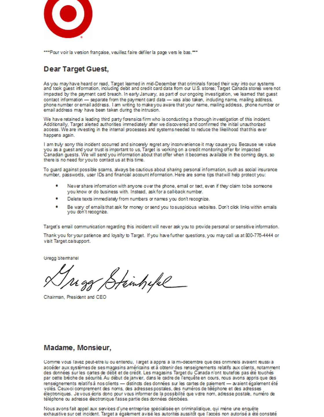 Target confirms some Canadian shoppers had info stolen - image