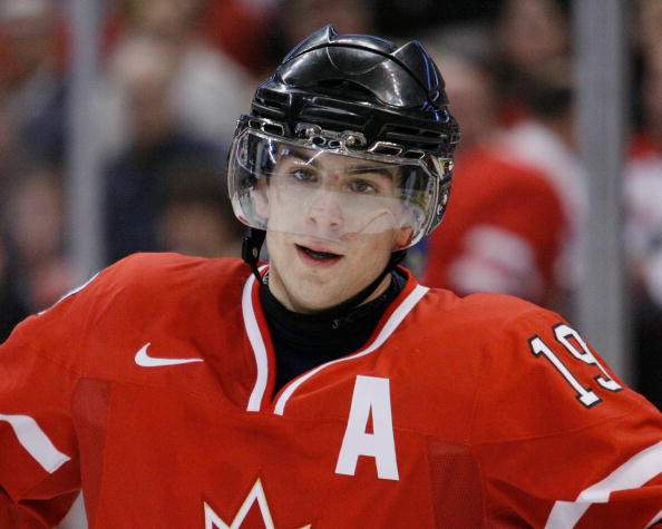 John Tavares #19 of Team Canada reacts after missing a scoring opportunity during the game against Team Sweden at the Gold Medal Game of the IIHF World Junior Championships at Scotiabank Place on January 05, 2009 in Ottawa.