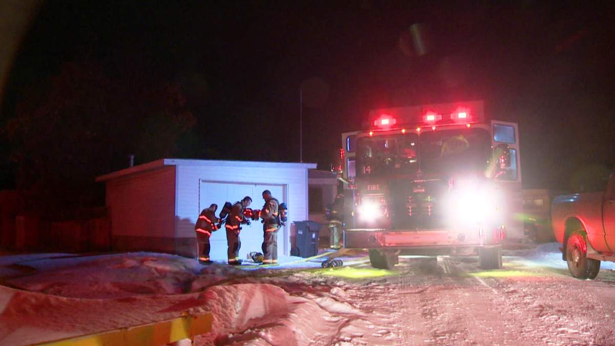 Fire crews rushed to the Blackfoot Mobile Home Park on Monday, January 13, 2014.