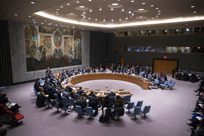 The United Nations Security Council meets at U.N. headquarters, Monday, Jan. 20, 2014. 