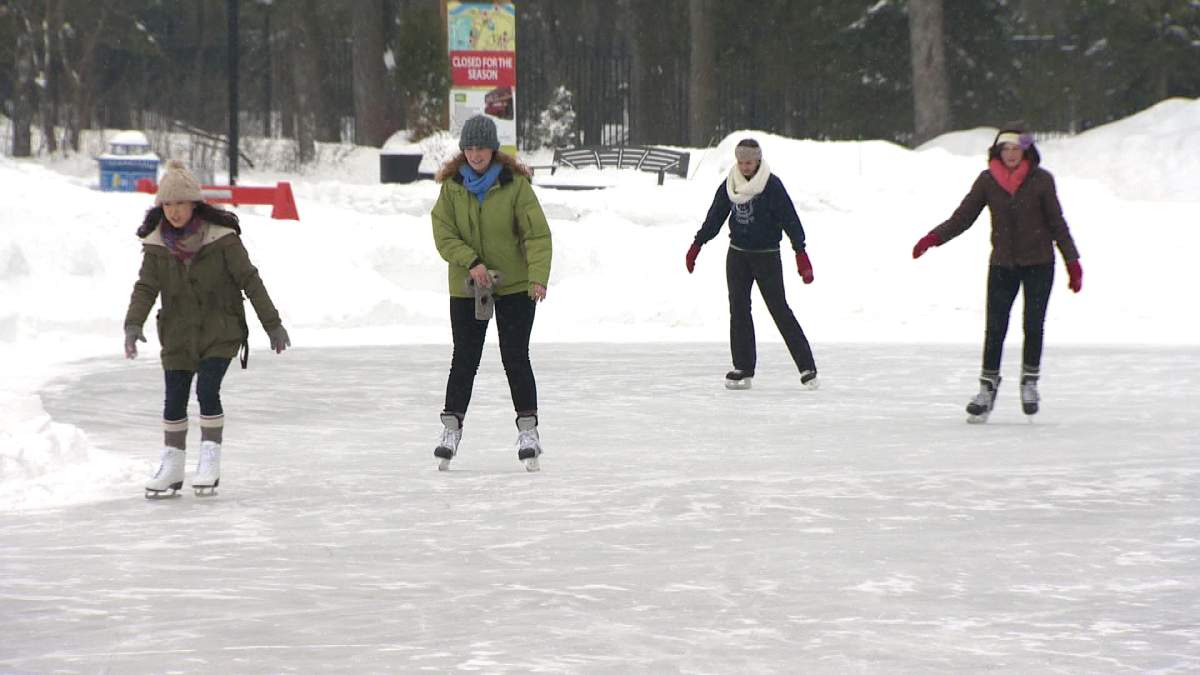 The Forks' on-land skating trail has opened to Winnipeggers.