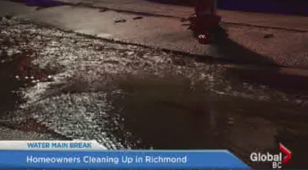 Water main break in Richmond could affect morning commute - BC ...