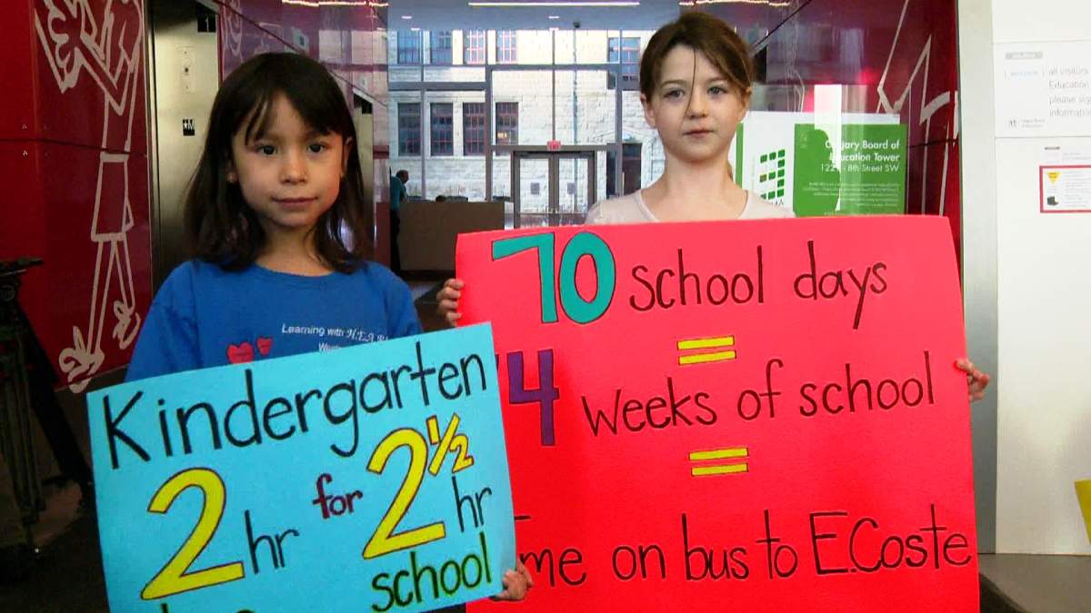 Upset students urge CBE officials to reconsider a decision to move the Spanish program from Westgate School to Eugene Coste.