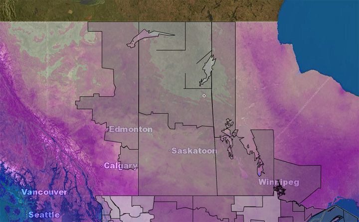 Environment Canada issues wind chill warning for the entire province of Saskatchewan.