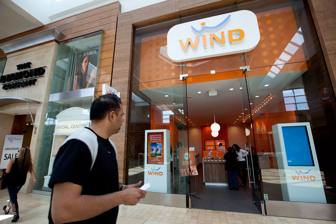 A Wind Mobile shop in Toronto in May.