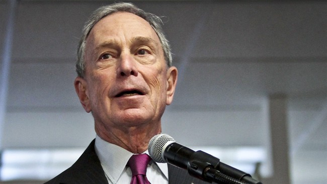 In this Dec. 18, 2013 file photo, then-Mayor Michael Bloomberg speaks in New York.
