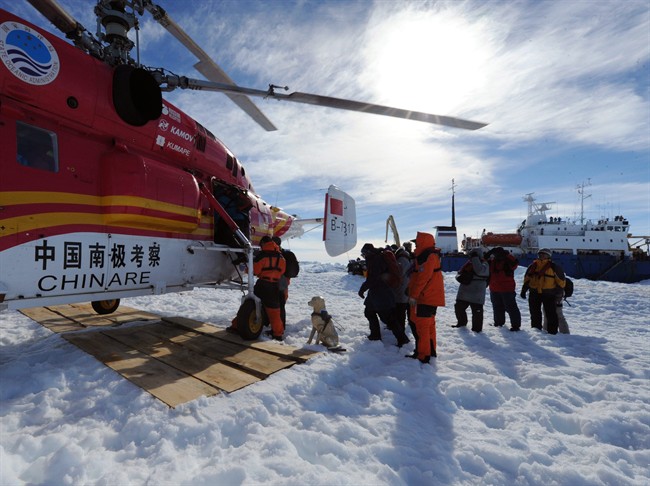 WATCH: Passengers rescued off ship stuck in Antarctic ice - image