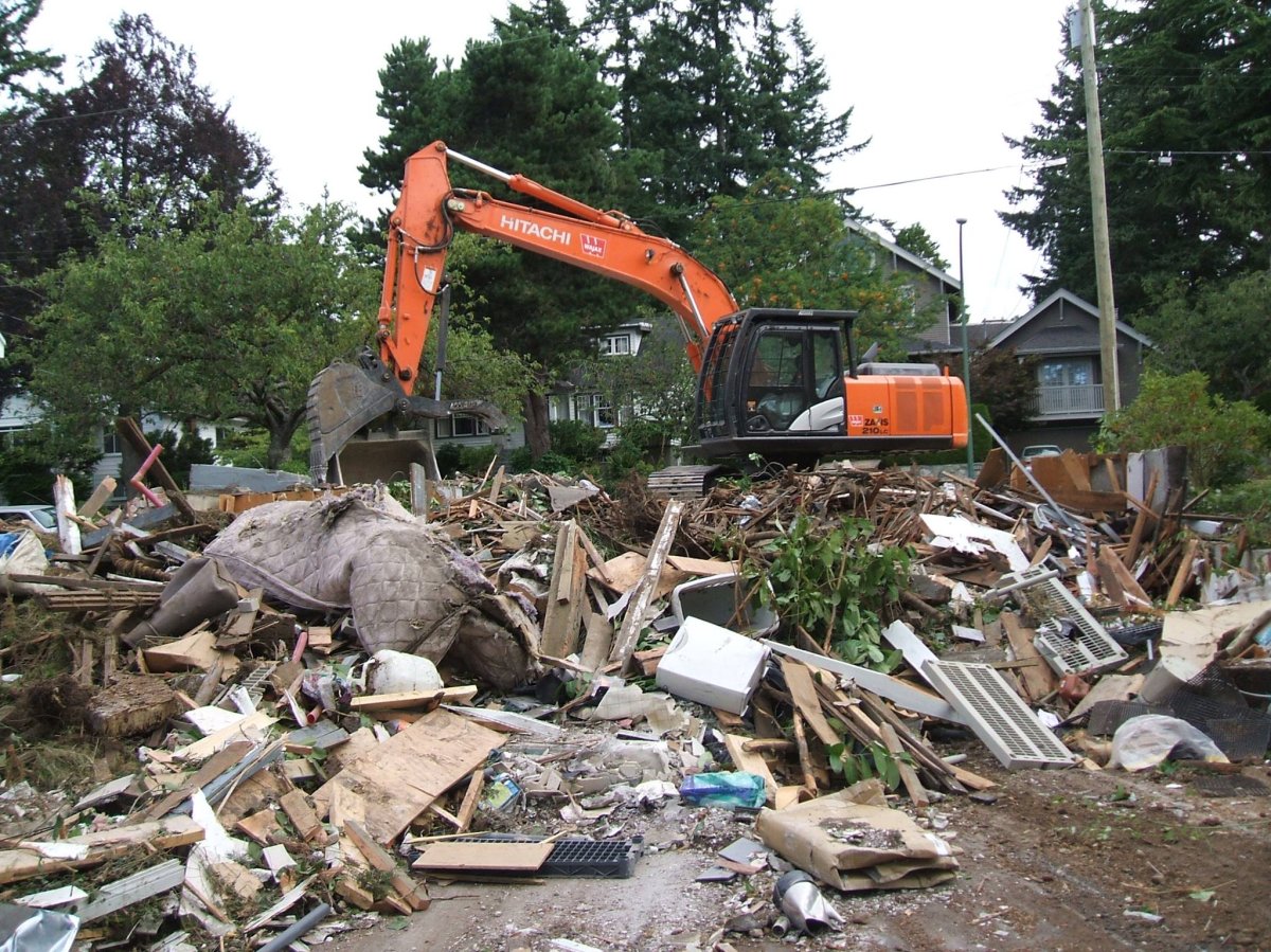 A former home on 3526 West 37th. The Facebook group "Vancouver Vanishes" documents character homes like this that have been demolished.