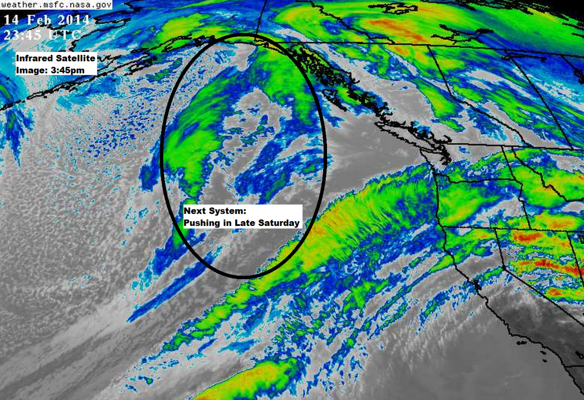 Okanagan Forecast: Short Break Between Systems… Next One Coming Saturday Afternoon - image
