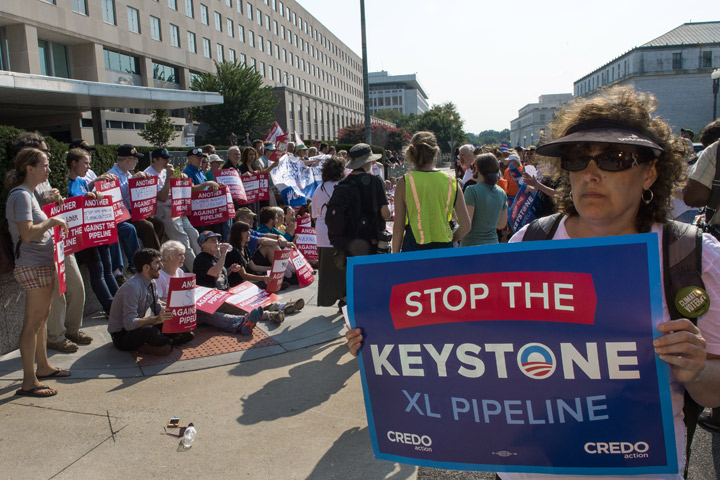 protest against Keystone XL pipeline