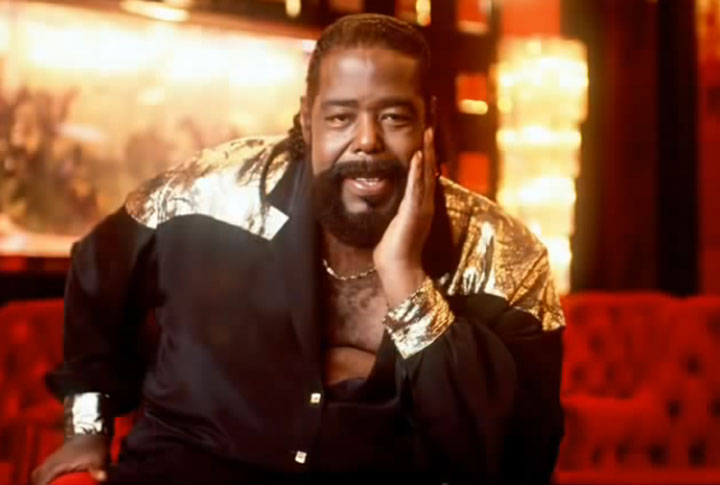 Barry White's "You're The First, My Last, My Everything" is part of this Valentine's playlist.