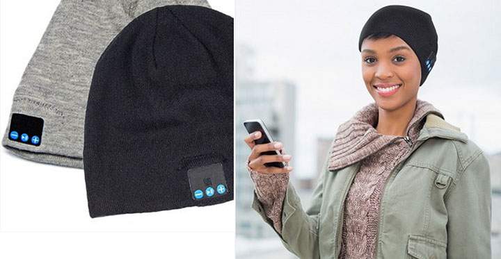 The wireless Blu-Toque from Canadian Caseco usse Bluetooth to play music, reveive and make calls and keep you warm outside.