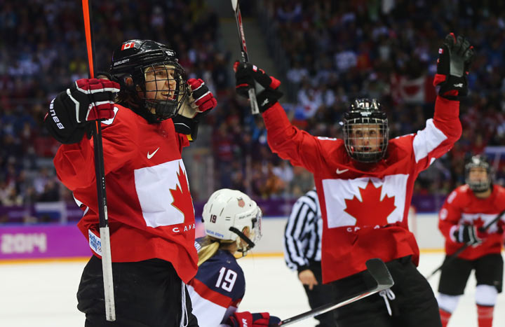 Canada crushes Switzerland to open Olympic women's hockey