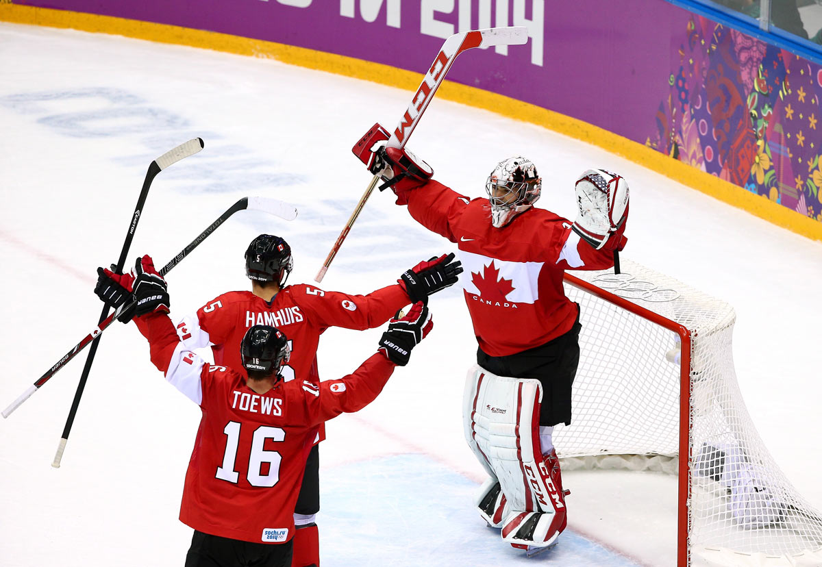 mint TICKET 23.2.2014 Olympia Eishockey Finale Men's Schweden Kanada H44 