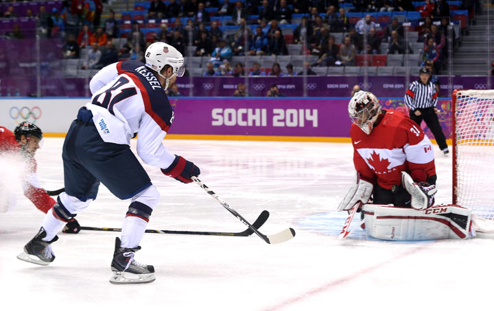 Canada vs USA: Semifinal game in men’s Olympic hockey in Sochi