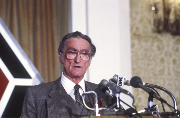 Claude Ryan on January 19, 1984 in Ottawa.