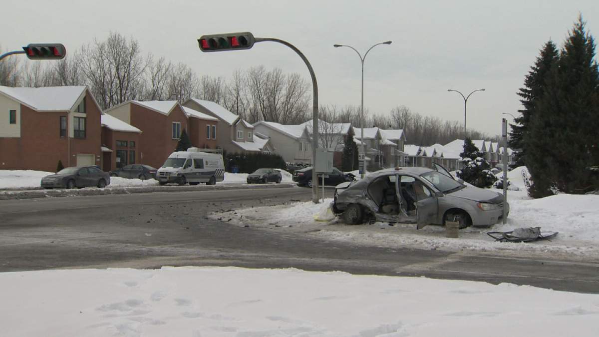 The scene of the accident.