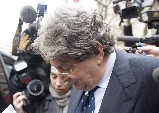 Livent co-founder Garth Drabinsky arrives at the Superior courthouse in Toronto on Wednesday March 25, 2009. 
