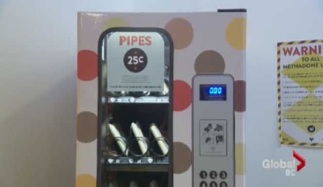 Crack pipe vending machine