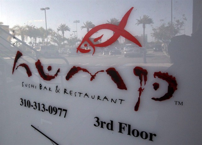 A sign at the Hump Restaurant is seen in Santa Monica, Calif. on March 10, 2010.