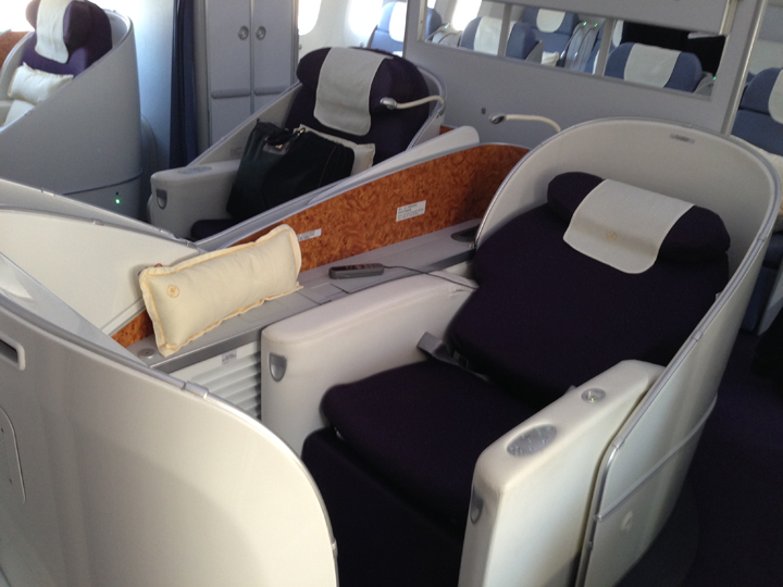 The luxury ‘seats / beds’. Credit: Geoff Hastings / Global News