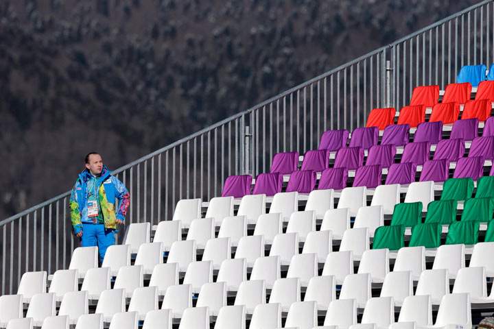 Empty stands