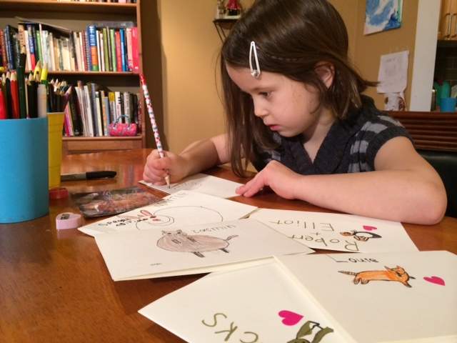 Isabel working on one of her sketches. Credit: Linda Aylesworth, Global News