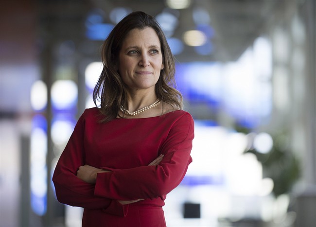Chrystia Freeland poses for a photograph on February 22, 2014.