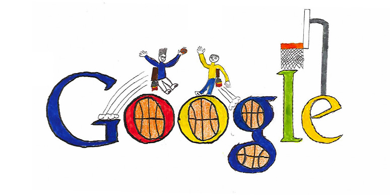 Sahil Brar’s Google doodle of jetpack basketball.