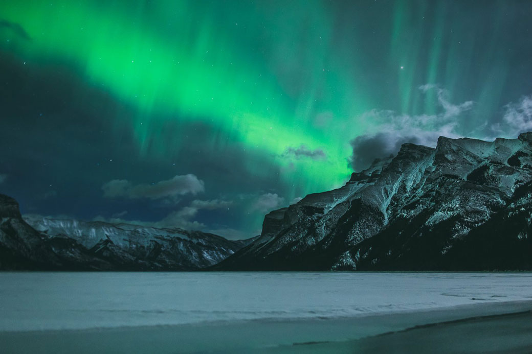 Richard Gottardo, a professional photographer who runs tours of the aurora (experienceaurora.com), captured the northern lights over Mount Girouard, Alberta.