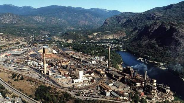 Teck's smelter plant in Trail, B.C. is seen in this file photo. 