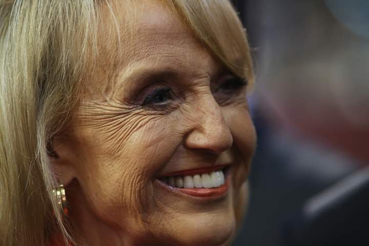 Arizona Gov. Jan Brewer attends the Republican National Convention at the Tampa Bay Times Forum on August 28, 2012 in Tampa, Florida. 