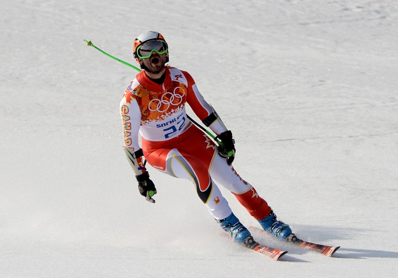 Jan Hudec of Canada finishes a run during the Alpine Skiing Men’s Super-G on day 9 of the Sochi 2014 Winter Olympics at Rosa Khutor Alpine Center on February 16, 2014 in Sochi, Russia. (Photo by Pascal Le Segretain/Getty Images)