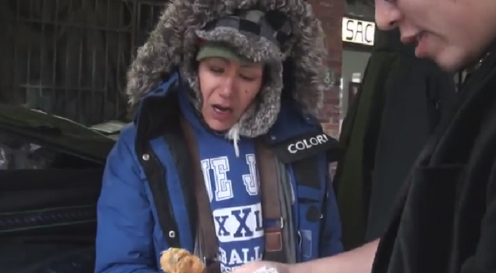 Magician Jason Yu performs a little magic in the DTES.