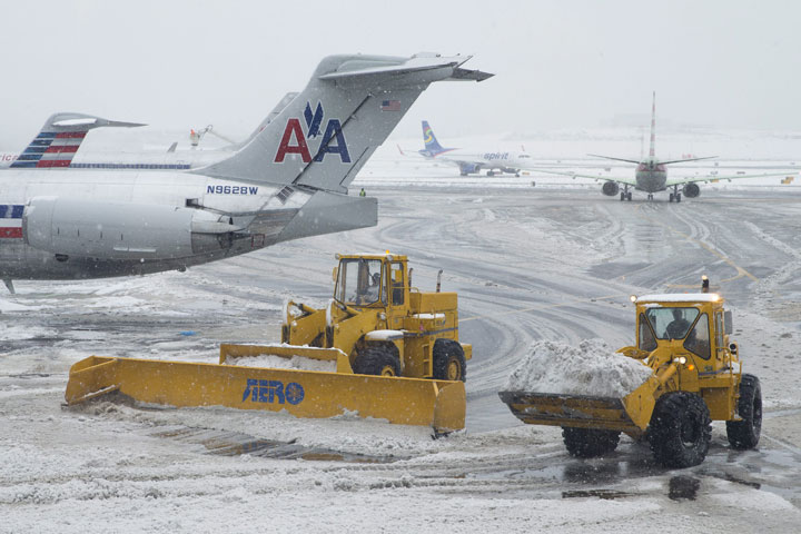 For the third day in  a row, thousands of flights have been cancelled across the U.S. Northeast and Midwest due to snow.