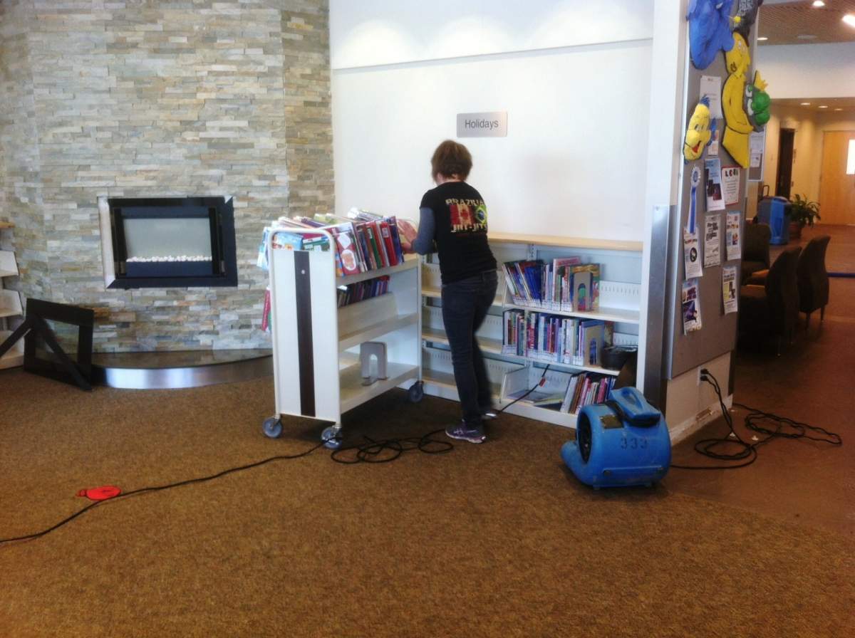 Burst pipe forces Vernon Library closure - image