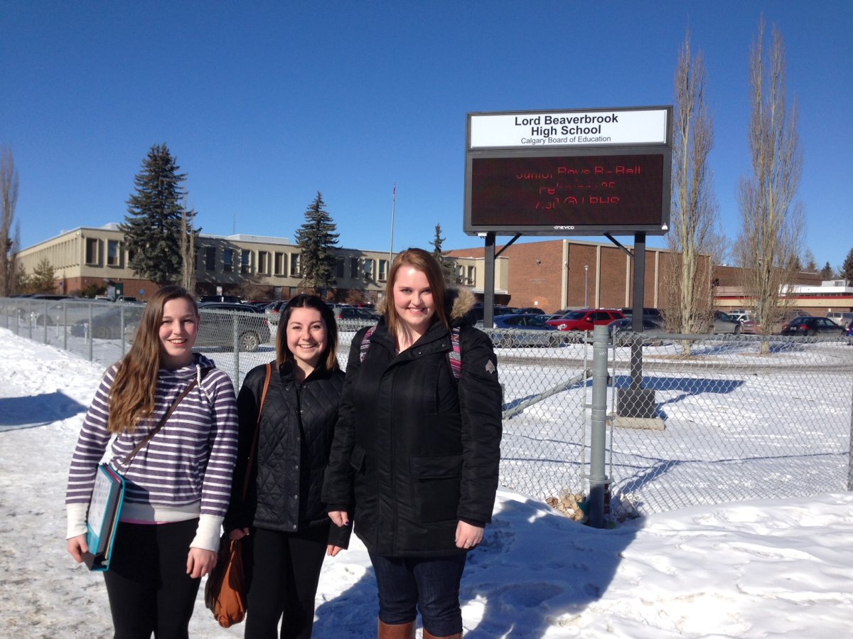Lord Beaverbrook High School students Jaimee Morgan, Angela Kail and Karli Vance are all impacted by the graduation policy.
