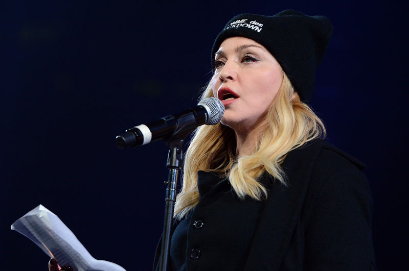 Madonna, pictured Feb. 5, 2014 at the Amnesty International concert.
